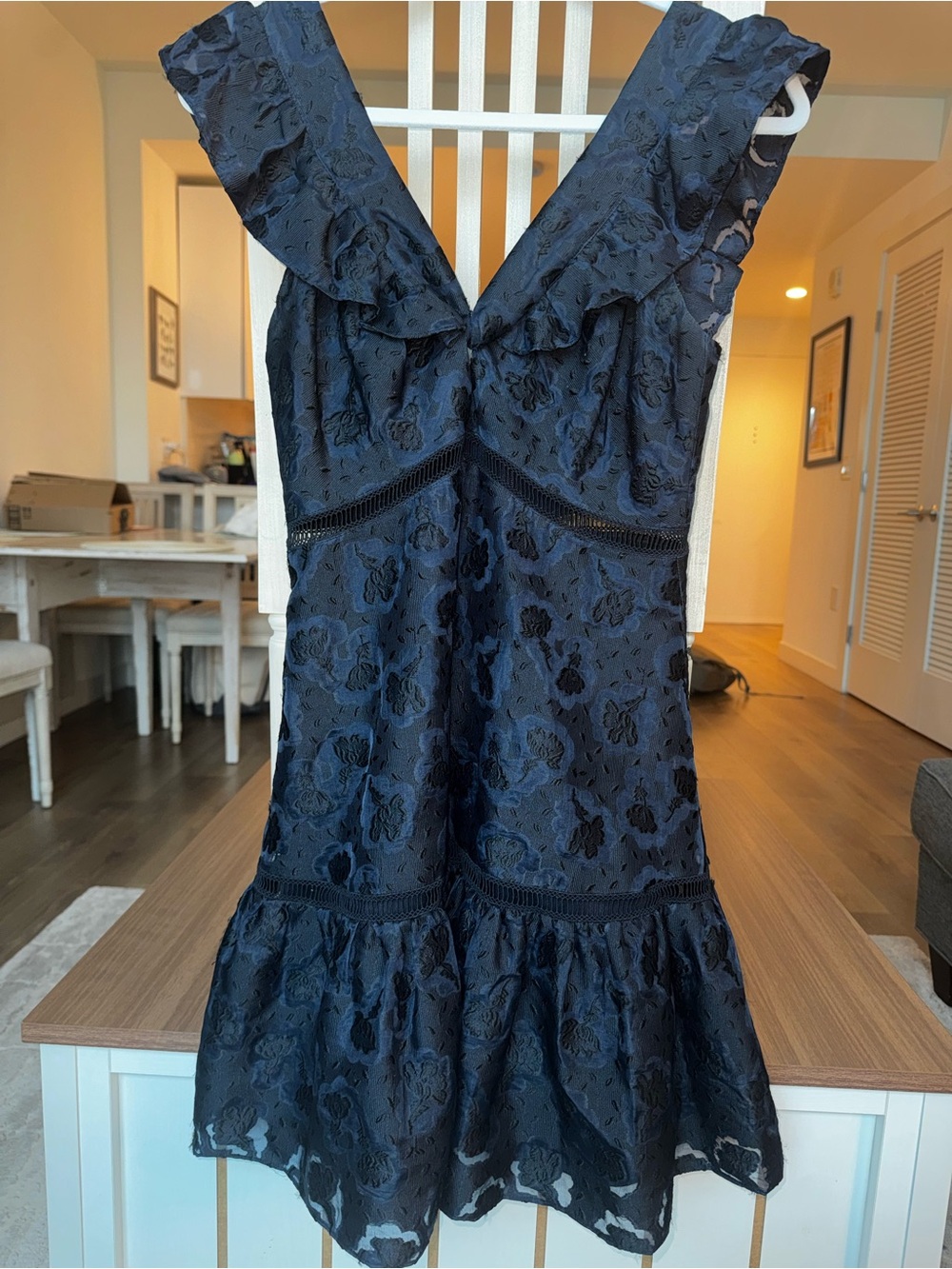 Rebecca Taylor Navy A-Line Dress